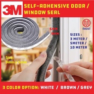 3M Self-Adhesive Window / Door / Wardrobe 9mm X 5mm Brush Pile Seal Soundproof