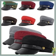 TAMAKO Navy Cap, Vintage Flat Top Hat Beret Hats, Flat  Cap Octagonal Hat Duck Tongue Cap Painters C