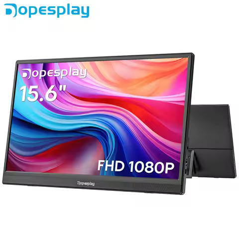 Dopesplay 15.6 inch Portable monitors For Laptops FHD IPS 1080P External Screen Extender for MAC Win