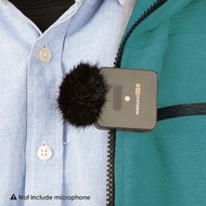 Mic Pop Filter Furry Windscreen for Rode Wireless Go 2 Microphone，Windproof and Noisy, Rode Wireless