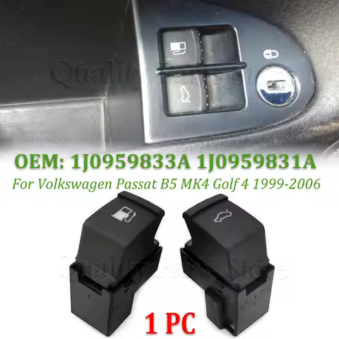 New For 1999-2006 VW Passat B5 MK4 Golf 4 Rear Trunk Fuel Tank Gas Door Release Switch 1J0959833A 1J