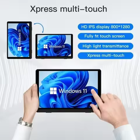TV BOX IPS Touch Screen Intel Alder Lake-N 12th N150 N200 N305 TMDS 2*Type-c HD Computer Win11 LPDD5