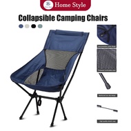 【Ready Stock】Camping Chair Foldable Outdoor Folding Beach Picnic Portable Chairs Adult Beach Chair Camping Chair