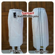 sarung celana sirwal putih polos wadimor | sarcel putih | wadimor putih polos | sarwal wadimor putih polos