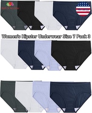 Fruit of the Loom® Womens Hipster Underwear กางเกงชั้นในทรงฮิปสเตอร์สำหรับผู้หญิง
