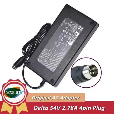Genuine DELTA ADP-150AR B 54V 2.78A 150W 4PIN AC Adapter Charger For CISCO SG300 SG350-10MP 10-PORT