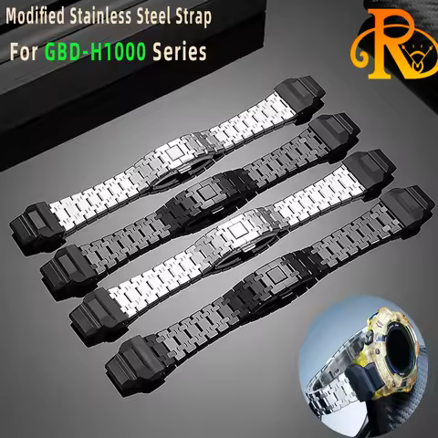 GBD-H1000 Stainless Watchband for Casio G-SHOCK Cat Man 3475 GBD-H1000 Modified Steel Strap Stainles