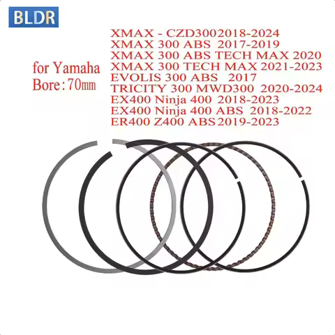 70mm Piston Rings Kit for YAMAHA XMAX CZD300 XMAX 300 ABS TECH MAX EVOLIS 300 ABS TRICITY 300 MWD300