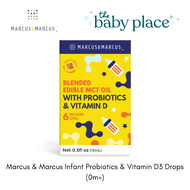 Marcus &amp; Marcus Infant Probiotics &amp; Vitamin D3 Drops (0m+) [exp02/2025]