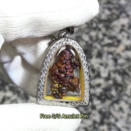 Gold Leklai Pendant 金力泥吊坠 Leklai Amulet 马来西亚力泥 100% Natural Leklai