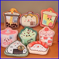 cute cartoon plush printing pillow sushi toast rice ball salmon home decor throw pillow birthday gif
