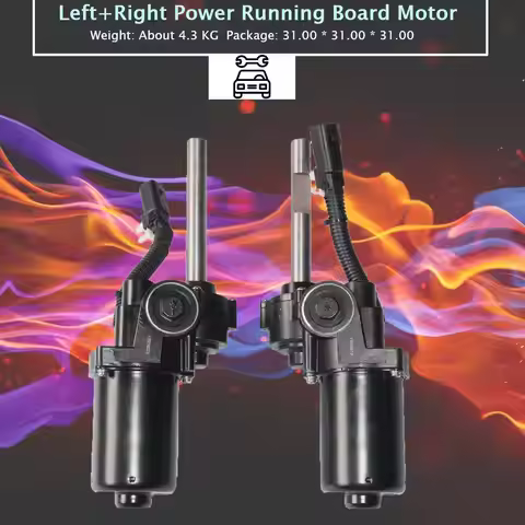 AP03 2Pcs Power Running Board Motor Right+Left AL3Z16A506A For Ford F150 2007-2014 3.5L 3.7L 5.0L 6.