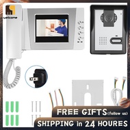 welcomehome Naroote Apartment Wired Video Door Phone Audio Visual Entry System 4.3In Colorful Screen