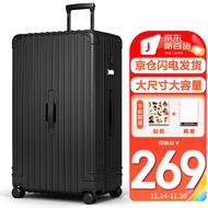 SOO行李箱男大容量拉杆箱32英寸超大号皮箱子密码旅行箱女大尺寸黑色