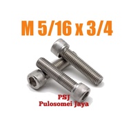 Stainless L Bolt M 5/16 x 3/4 Inch / L M Bolt 5/16 x 3/4 Inch