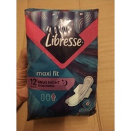 12 pads x 32cm wings maxi night Libresse Maxi fit Sanitary Pad