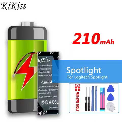 For Logitech Spotlight 210mAh Presentation Remote Control Battery