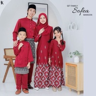 KURUNG SOFEA MAROON | Sedondon Raya | Baju Raya 2023 | Sedondon Family | Sedondon Ibu Anak | Sedondo