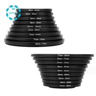 Camera Accessories Filter Step Up Rings Adapter 18pcs 49- 52- 55- 58- 62- 67- 72- 77- 82mm 49mm to 8