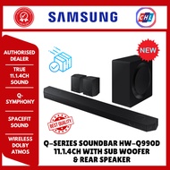 SAMSUNG [NEW SERIES 2024] Q-SERIES SOUNDBAR HW-Q990D 11.1.4ch WITH SUB WOOFER & REAR SPEAKER - SAMSU