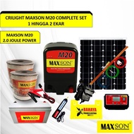 Crilight Maxson Pagar Elektrik Complete Set M20 (1 Hingga 2 Ekar)
