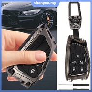 Key Fob Cover Zinc Alloy Key Fob Case Heavy Duty Key Fob Cover Protector with Luminous Silicone Butt