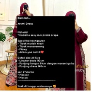 Gamis Terbaru Arumi Dress Ori Amorebyruby Fashion Muslimah Terkini