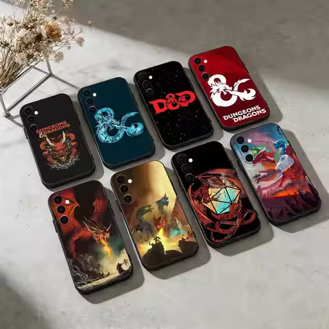 D-dungeons and D-Dragons Phone Case For Samsung Galaxy A20,21s,22,31,32,52,53,72,73,80,91 Soft Black