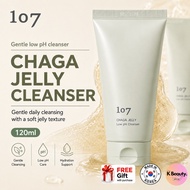 107 Chaga Jelly Low pH Cleanser 120ml - OneOSeven Gel Cleansing, Makeup Remover for Sensitive Skin