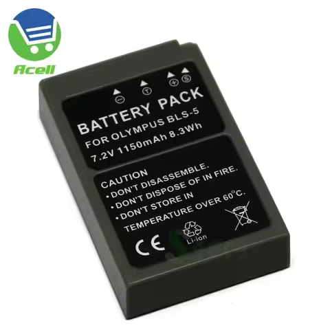 BLS-5 Battery for OLYMPUS E-M5 Mark III E-M10 E-PL10 E-PL9 E-PL8 E-PL7 E-PL6 E-PL5 PL3 PL2 E-P7 P3 P