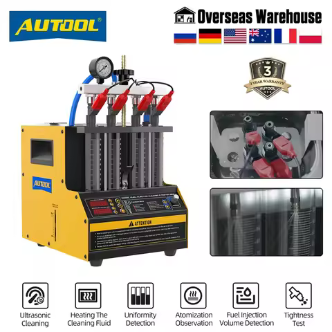 AUTOOL CT160 Automotive Injector Nozzle Cleaning Machine Fuel Injector Tester Heated Cleaning Machin