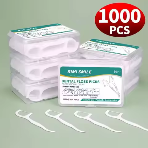 1/3/6/20 Box Portable Disposable Dental Floss Plastic Toothpick High-tension Dental Floss Stick Dent