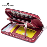 David Jones Paris ผู้หญิงกระเป๋าสตางค์ Pu หนังกระเป๋าถือหญิง Smal กระเป๋าสตางค์สตรี