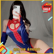 COMPLETE LINGERIE SET FANTASY BIKINI SPIDERMAN NIGHT CROTCHLESS COSTUME LG075 HIGHT QUALITY 