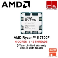 AMD Ryzen 5 7500F/7500X3D CPU Processor Boost Clock(Tray Unit)