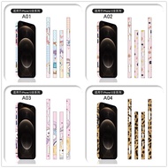 (Great. Cell phone case) [[เยี่ยมมากโทรศัพท์มือถือเคสโทรศัพท์] IPhone 12 Pro Max 12 iPhone 12 Mini ฟิล์มป้องกันกรอบด้านข้างลายการ์ตูน iPhone 12 Pro สติกเกอร์ฟิล์มปลอกคอกันสุนัขเลียที่มองไม่เห็น