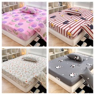 Fast delivery！ 880TC KAIN TEBAL  King & Queen / Single Premium Cotton Fitted Bedsheet/CADAR TILAM/Fi