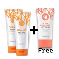 [100% ORIGINAL] GMEELAN ORANGE EXFOLIATING WHITENING GEL BUY 2 FREE 1