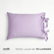 Vỏ gối Nơ Lụa Tencel Sen Đá Home Bedding 50x70 cm cao cấp trơn màu áo gối bao gối nằm 100% Lyocell