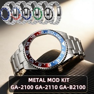 CasiOak GA2100 GA-B2100 ga2110 Mod kit metal case strap for Casio G-SHOCK GA-2100 Modified Water Gho