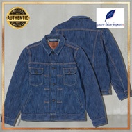 Pure Blue Japan 14.5oz Waterfall Denim Type 2 Jacket - Light [Direct from Japan]