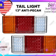LOSERI PREMIUM Truck/Lori LED Tail Lamp Anti Pecah 24V 13inch Tail Light Lampu Belakang Lori Aksesor