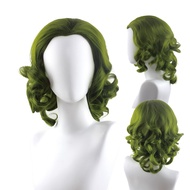 Cosplay Wig joker Origin Flake Mixed Green Curly Hair European American Movie joker Wig