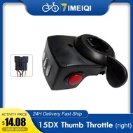Ebike Thumb Throttle 15DX 36V 48V Electric Bike Thumb Throttle ebike 6 Pin SM Plug With Power Switch