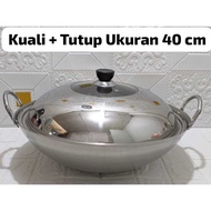 Frying Pan STAINLESS STEEL Frying Pan 40 CM + Frying Pan Lid Frying Pan/ 1 SET