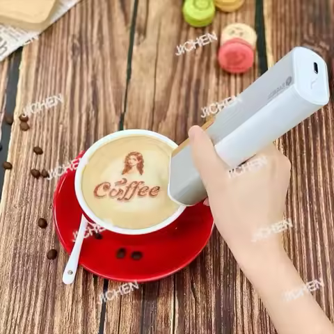 ZQ Handheld Diy Edible Ink Food Printer 3D Food Printer Pen Coffee Latte Art Chocolate Bread Cake Ma