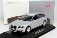 【M.A.S.H】[現貨特價]奧迪原廠  Minichamps 1/43 Audi A6 Avant 2004 silver 