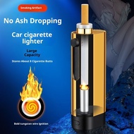 Men's gift: Car ashtray, lighters that don't shed ash, eco-friendly cigarette butts, carry with you 
