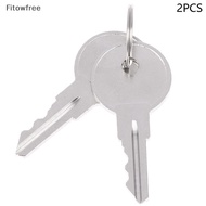 Fitow 2PCS Keychannel CH751 Copper Key Universal Keys For Elevator Lock Control Cabinet Room Car T-H