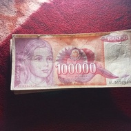 35 lembar 100000 dinara yugoslavia